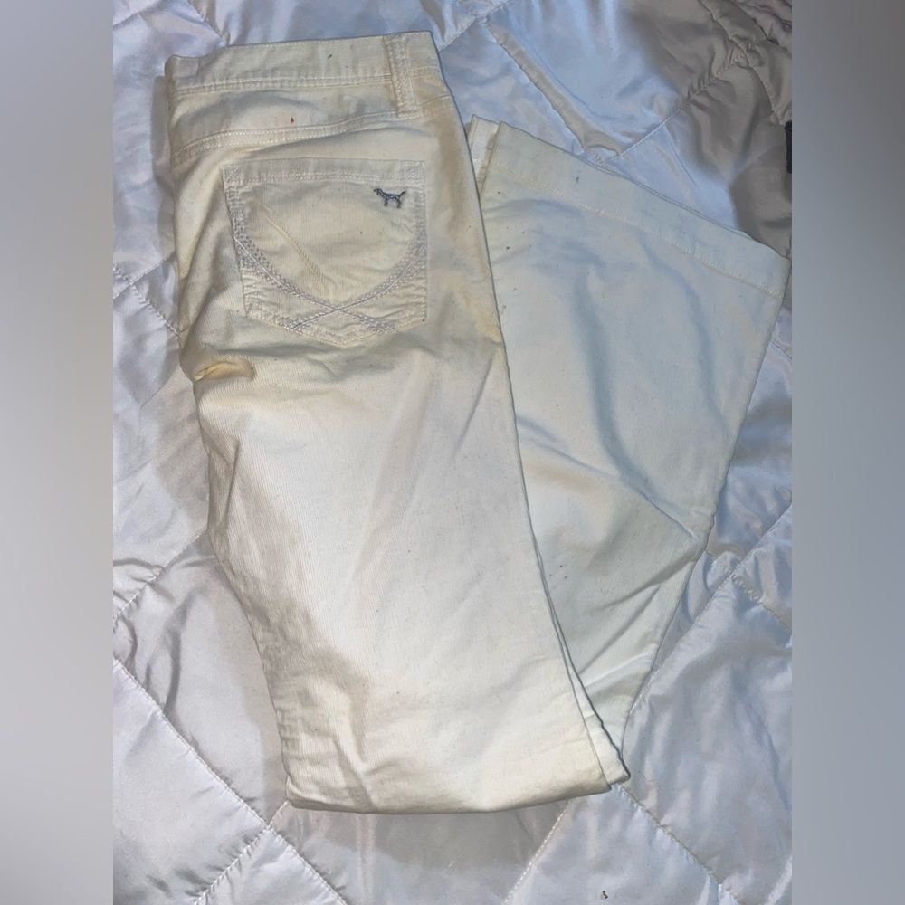 🟪PINK by VS Y2K corduroy flare bottom pants-size 8 vintage